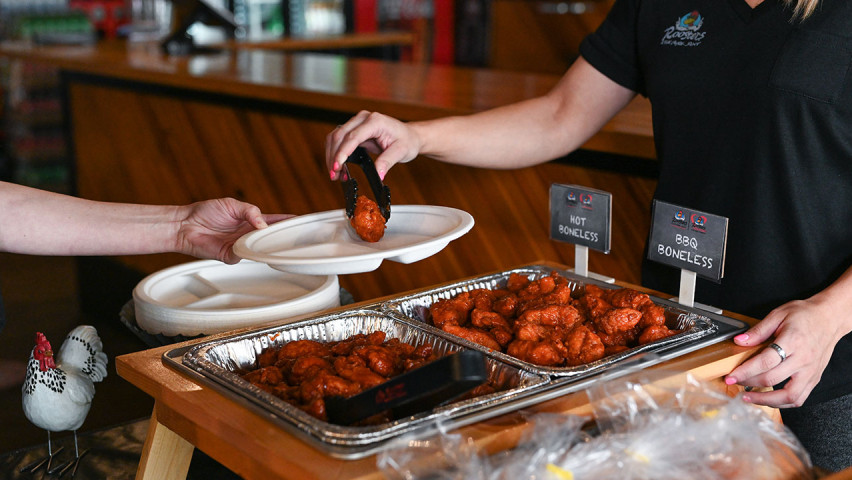 Roosters Catering Tray
