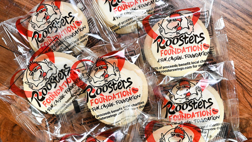 Roosters Foundation Cookies